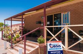 Kui Parks, Outback Oasis Caravan Park, Carnarvon, Office