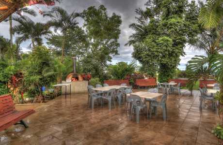 Kui Parks, Tropical Hibiscus Caravan Park, Mission Beach, Pizza Oven & Decking