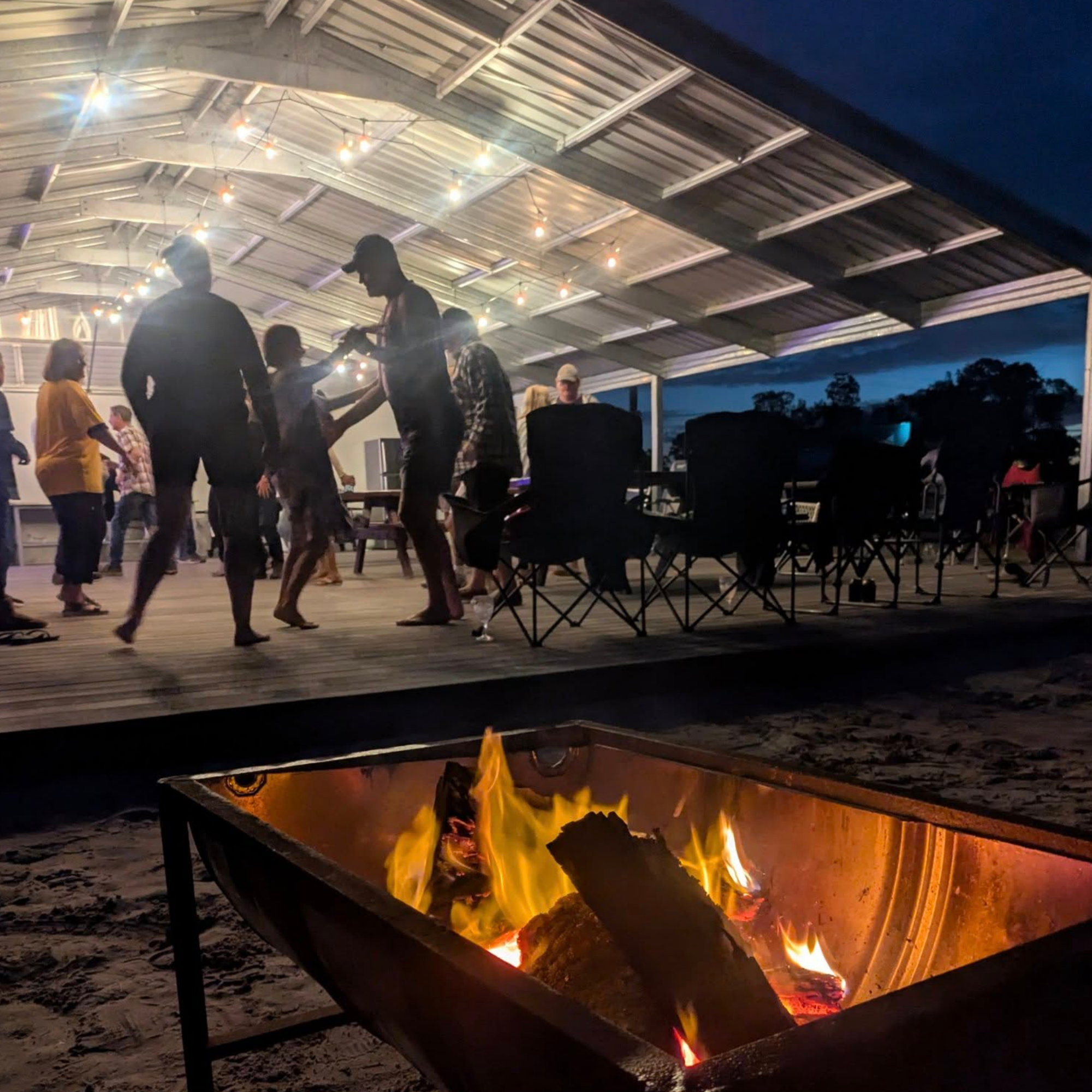 Trinity Islands Holiday Park, Kui Parks, Fraser Coast, Community, Campfire