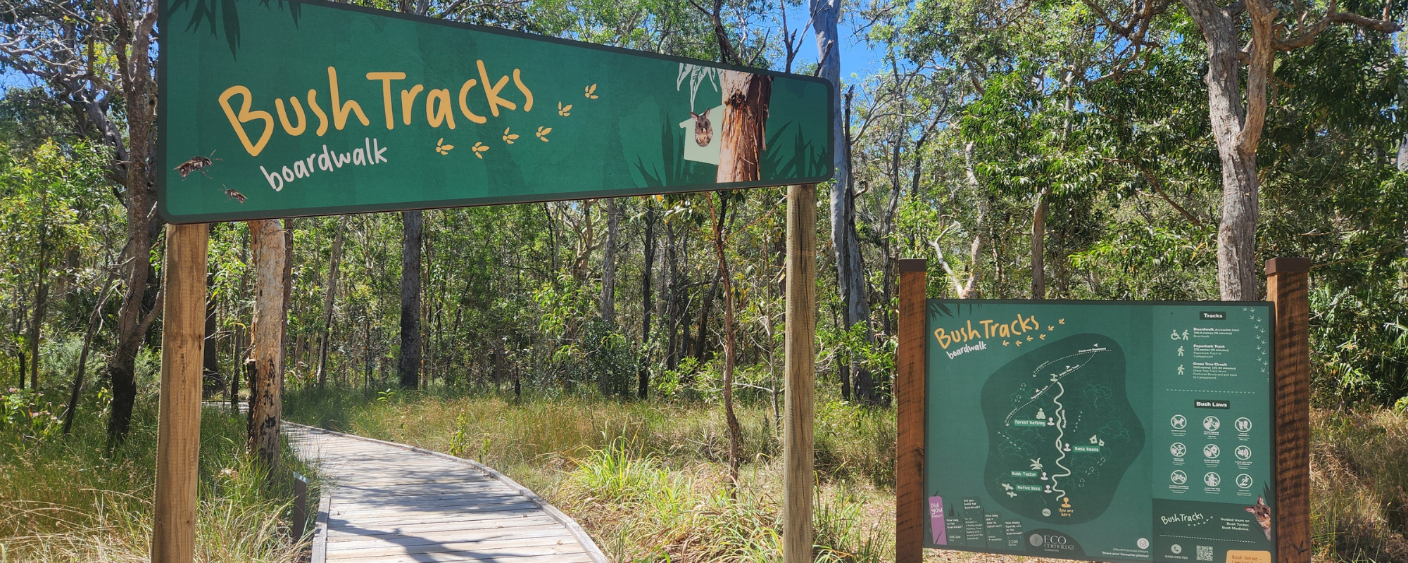 Traveller's Rest 1770 eco camping bush tracks entrance