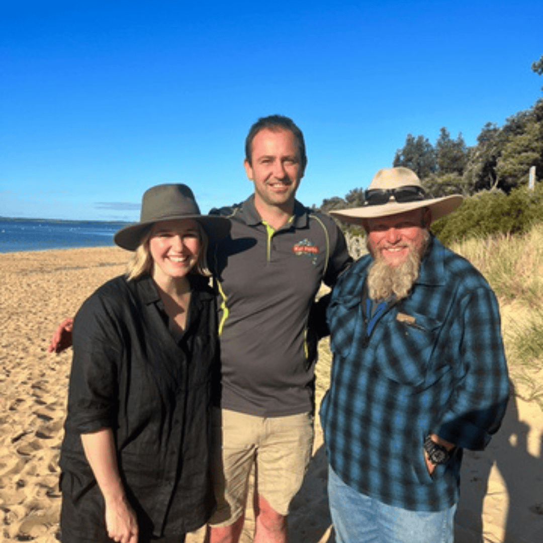 Beach park tourist caravan park filming
