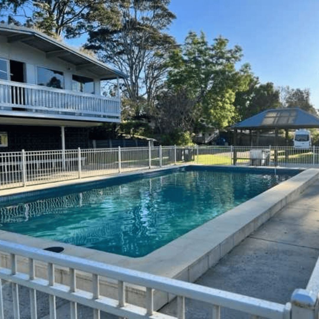 Beach park tourist caravan park pool