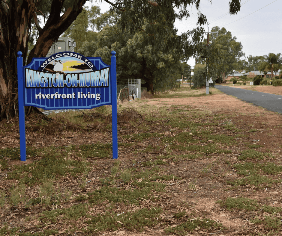 Kingston-on-Murray’s town sign
