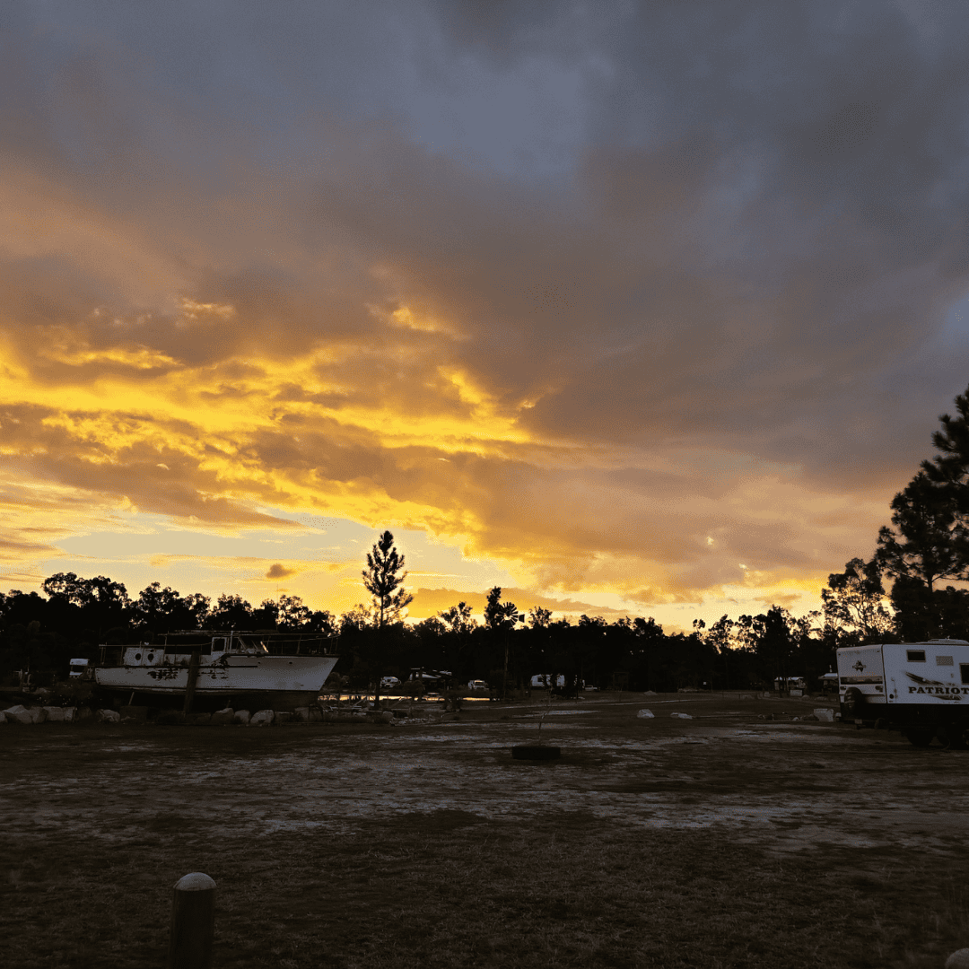 Wide Bay Getaway Site Sunset