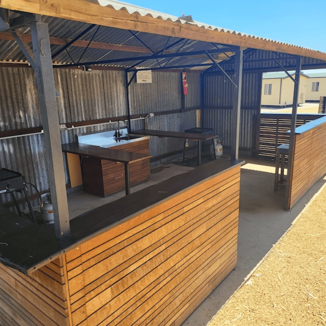 Waterfront Holiday Park Camp kitchen
