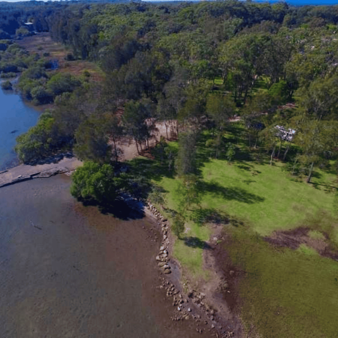 Diamond Waters Caravan Park Aerial Shot