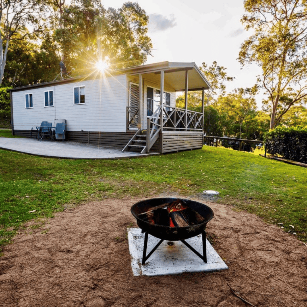 Wangi Point Holiday Park Campfire