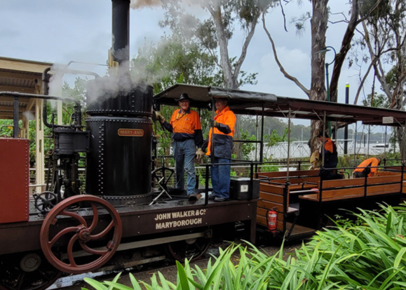 fraser coast kui parks wide bay getaway train