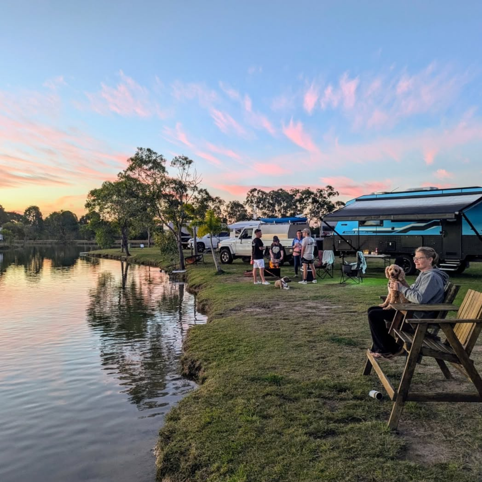 Trinity Islands Holiday Park, Kui Parks, Fraser Coast, Riverside Camping, Pet Friendly
