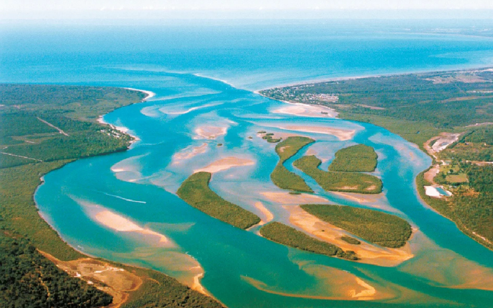 riverside burrum heads kui parks drone shot