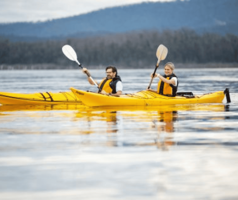 Kayaking on Lake Macquarie