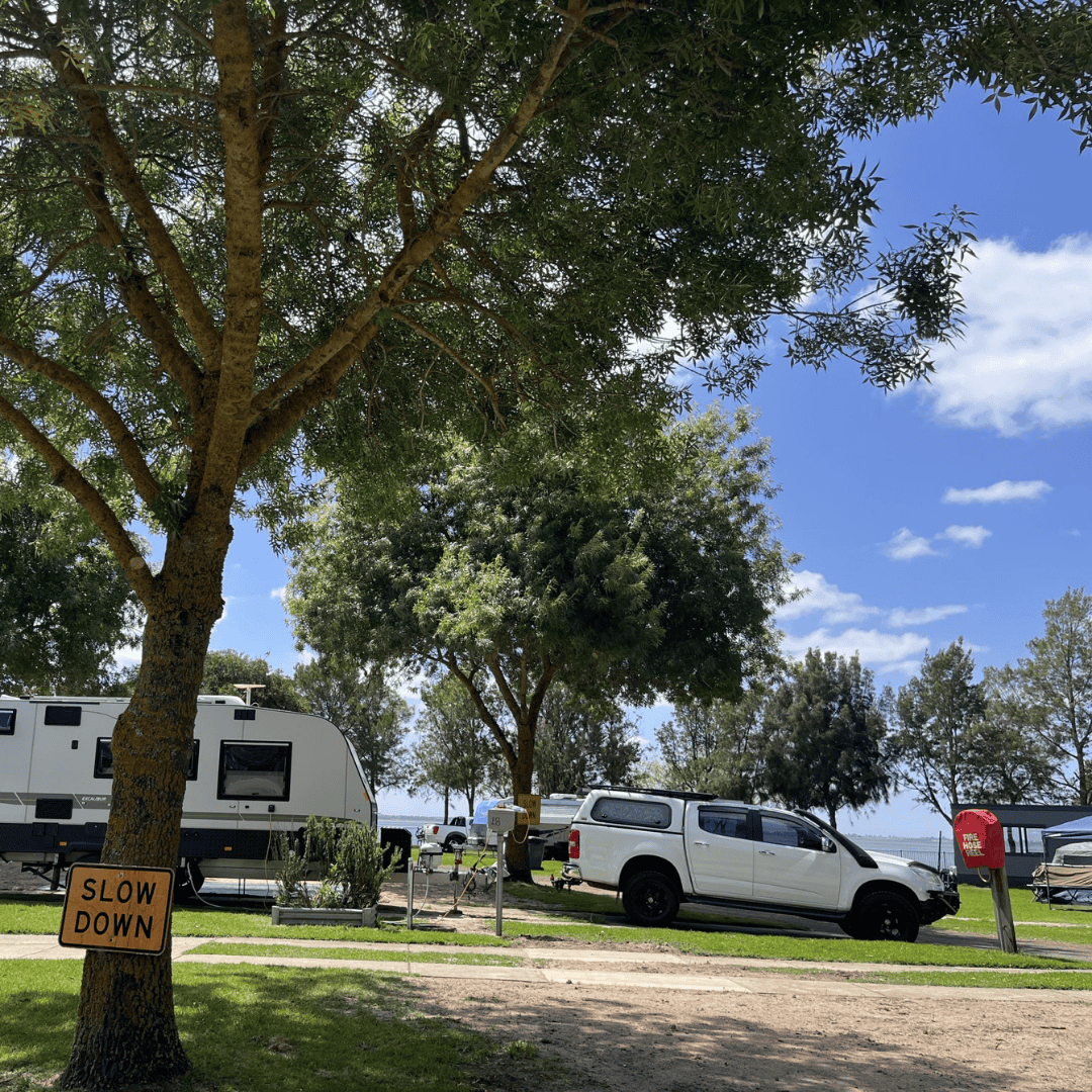 Lake Colac Holiday Park caravan site
