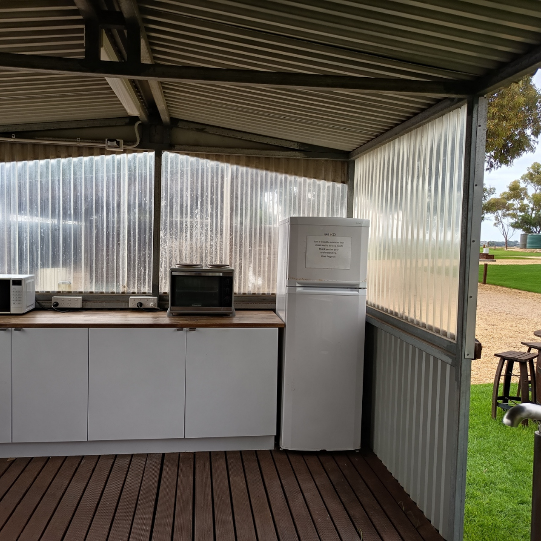 The BBQ area