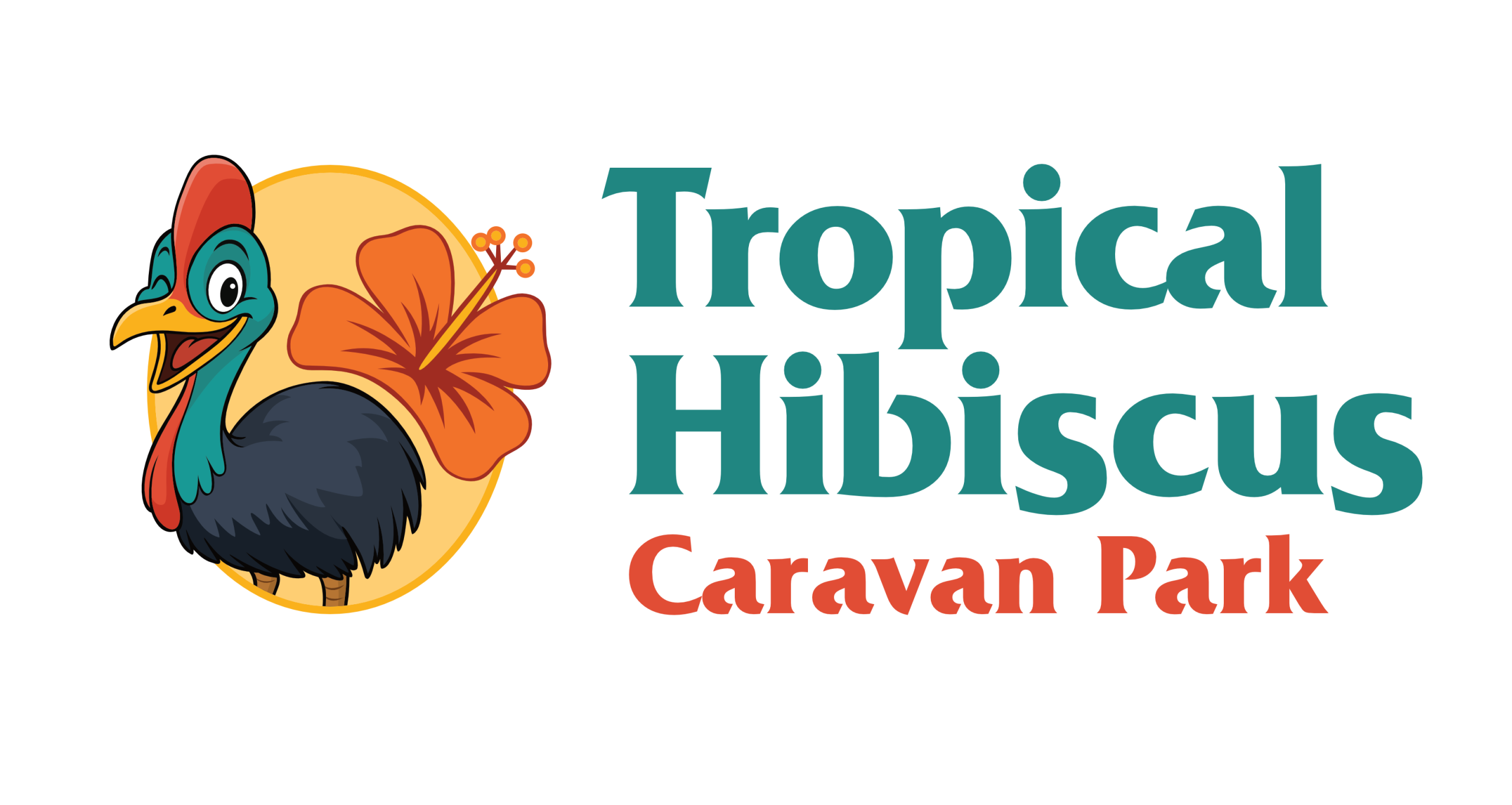 Tropical Hibiscus Caravan Park logo.