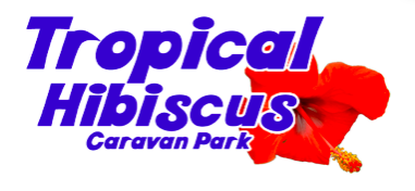 Tropical Hibiscus Caravan Park logo.